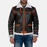 Everest Brown Fur Leather Jacket