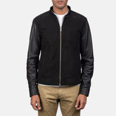 Blain Elite Black Hybrid Bomber Jacket