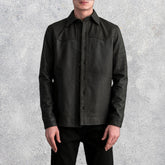 Bronco Tumbled Brown Leather Shirt