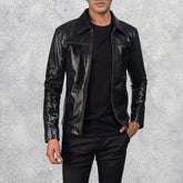 Mystical Black Leather Jacket