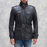 Strider Black Men's Leather Jacket