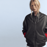 LuxeLoom Oversized Women's Distressed Leather Bomber Jacket