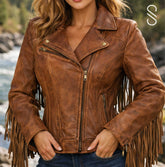 Western Fringe Leather Jacket