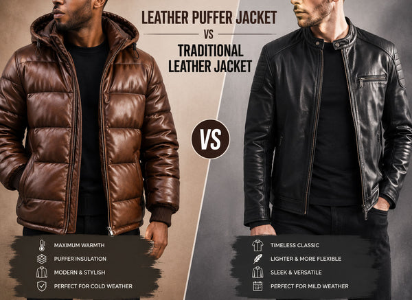 Leather Puffer Jacket vs Traditional Leather Jacket: Which Should You Buy in 2026?