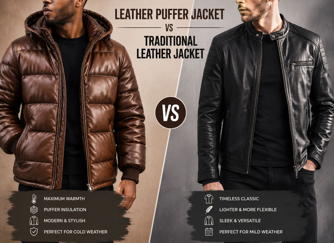 Leather Puffer Jacket vs Traditional Leather Jacket: Which Should You Buy in 2026?