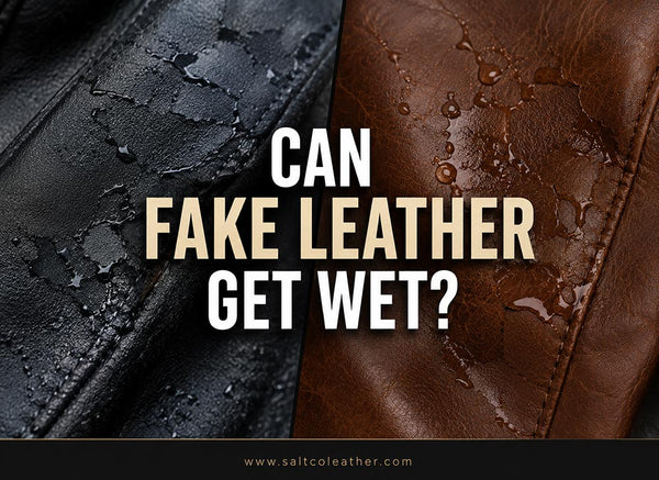 can fake leather get wet