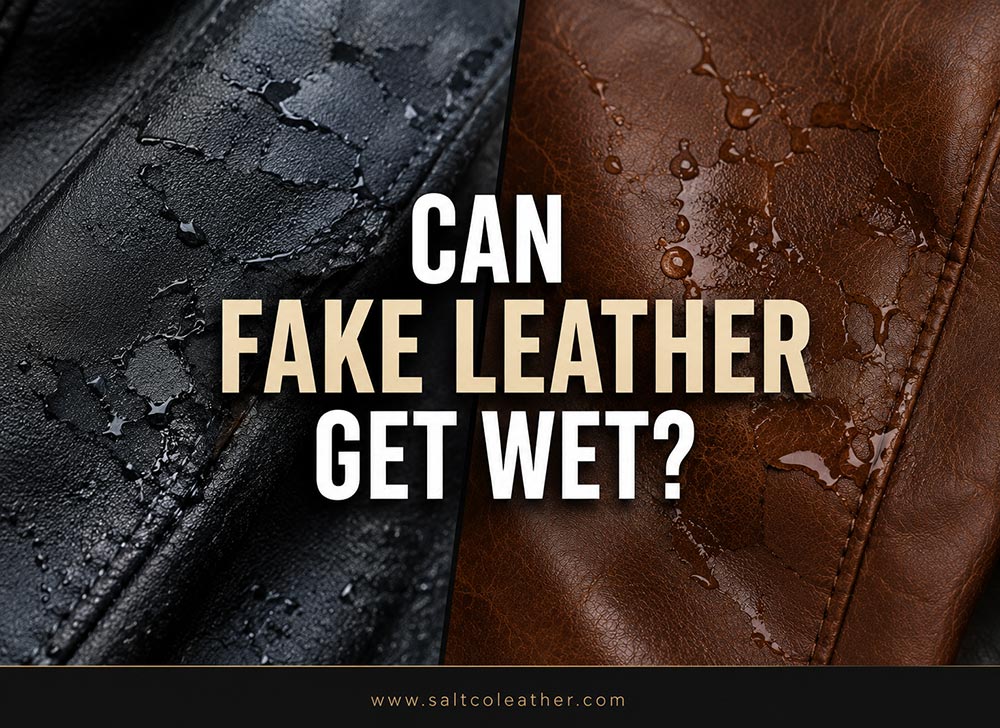 can fake leather get wet
