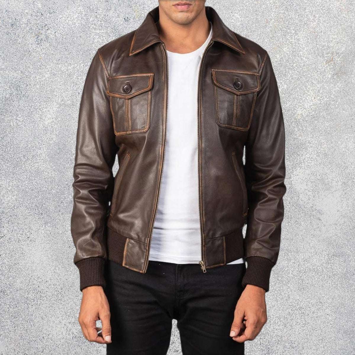 Ionic Black Leather Jacket