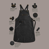 Cross Back Leather Apron | Leather Apron | Full Grain Leather Apron | Genuine Leather Apron | Black Leather Apron | Handmade Leather Apron | Work Apron | Workshop Apron | Craftsman Apron | Woodworking Apron | BBQ Leather Apron | Grilling Apron | Blacksmith Apron | Chef Leather Apron | Barista Leather Apron | Pottery Apron | Ceramics Apron | Gardening Apron | Adjustable Leather Apron | Heavy Duty Leather Apron | Professional Leather Apron | Leather Shop Apron | Leather Welding Apron | Leather Cooking Apron |