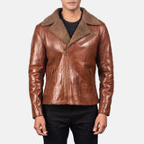 Asher Shearling Brown Men's Leather Jacket