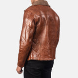 Asher Shearling Brown Men's Leather Jacket