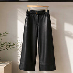 Ravenmere Genuine Sheepskin Leather Wide Leg Pants
Women’s Black Genuine Leather Wide Leg Pants
Ravenmere Luxury Sheepskin Leather Trousers
Genuine Leather Cropped Wide Leg Pants for Women
Black Sheepskin Leather Pants Front View
Black Leather Wide Leg Pants Back View
Ravenmere Leather Pants Side View
Genuine Sheepskin Leather Pants Waist Detail
Ravenmere Leather Pants Pocket and Stitching Detail
Premium Genuine Leather Pants Texture Close Up
Women’s Luxury Leather Pants Fashion Styling
Ravenmere Wide Leg L
