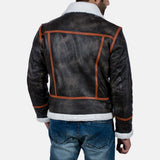 Everest Brown Fur Leather Jacket