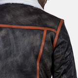 Everest Brown Fur Leather Jacket
