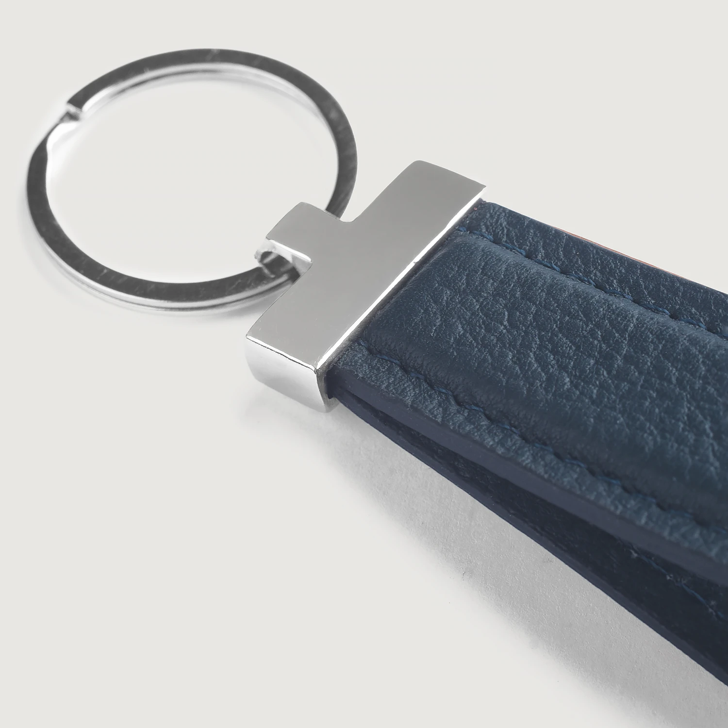 Arlen Blue Leather Keychain 5