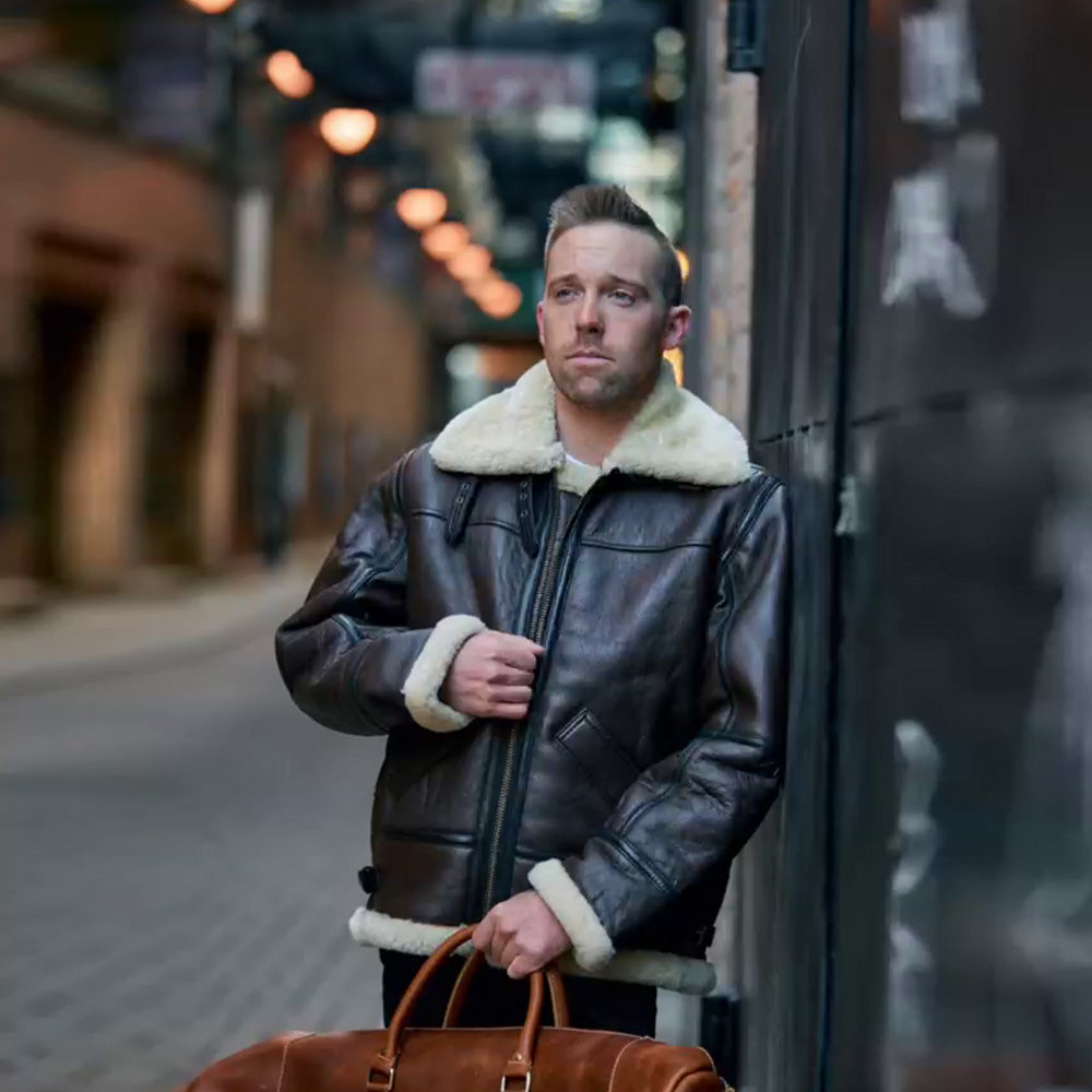 B3 Bomber Jacket SaltCo Real Shearling B3 Bomber Jacket Winter