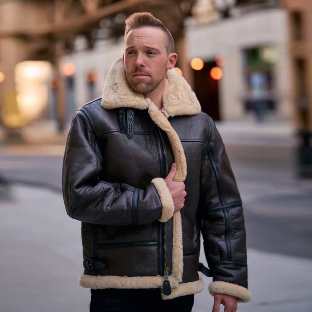 B3 Bomber Jacket SaltCo Real Shearling B3 Bomber Jacket Winter
