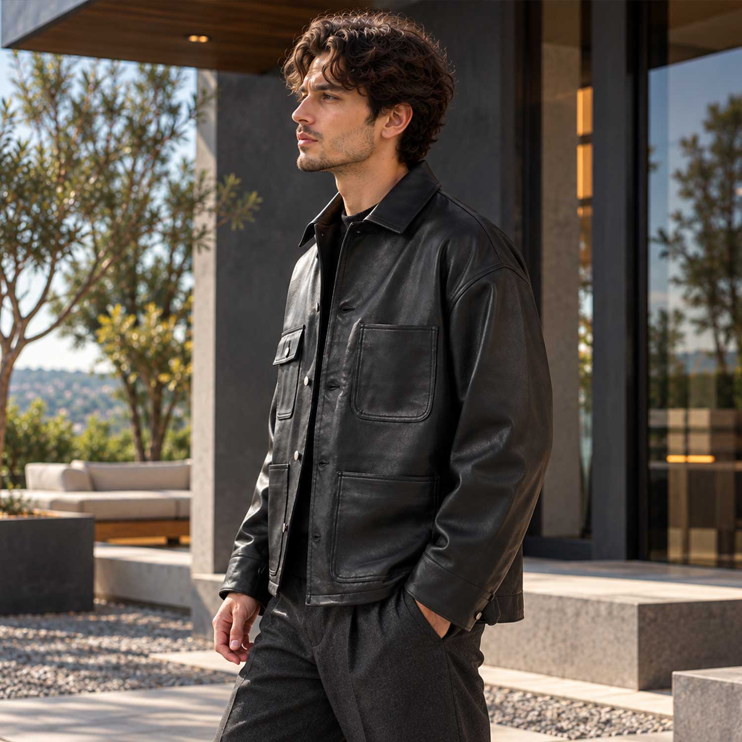 Men’s Black Sheepskin Leather Chore Jacket
Black Genuine Leather Chore Jacket for Men
Men’s Black Leather Four Pocket Chore Jacket
Black Sheepskin Leather Workwear Jacket
Men’s Genuine Leather Workwear Chore Jacket