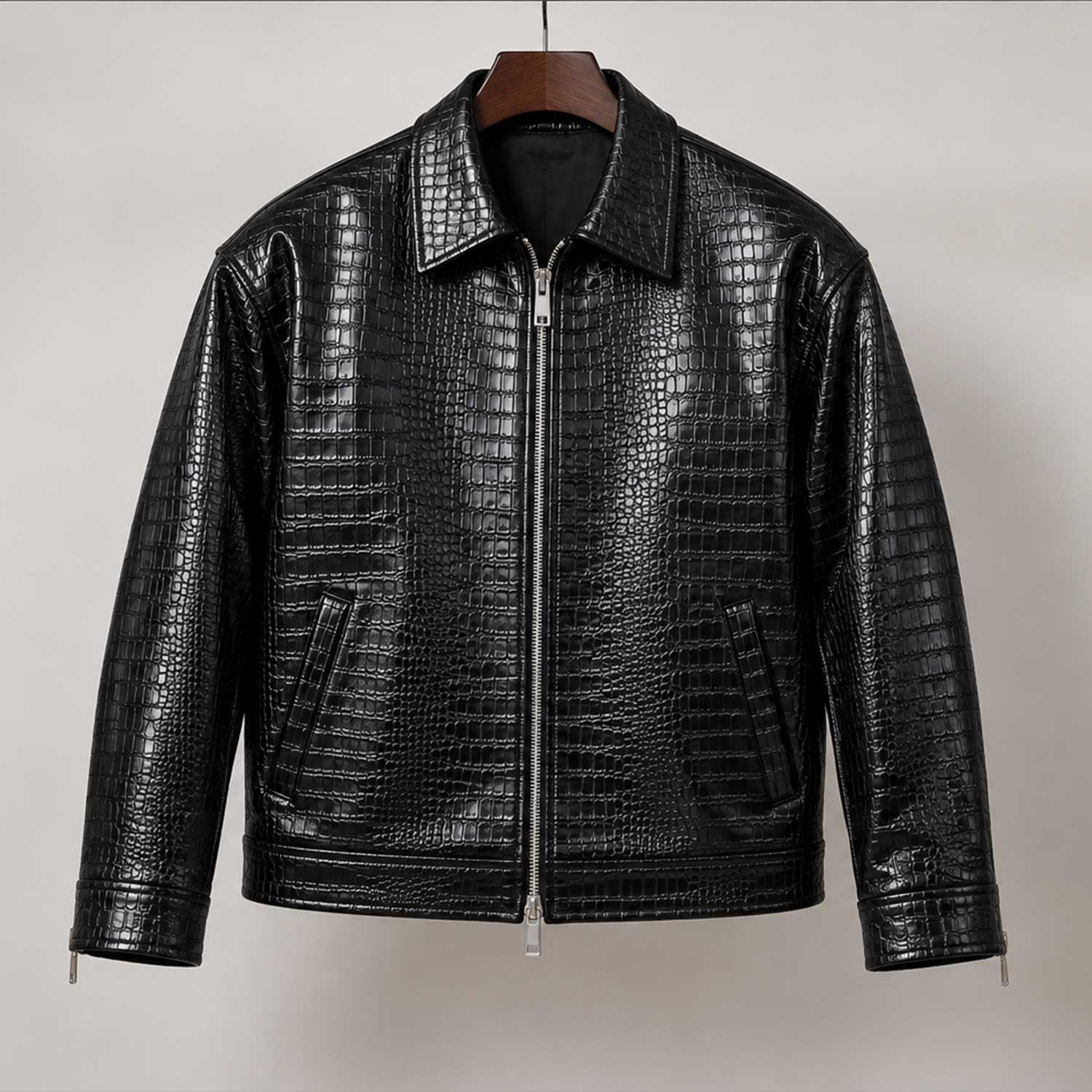 Men’s Black Croc Embossed Cowhide Leather Jacket
Black Croc Embossed Leather Boxy Jacket for Men
Men’s Black Genuine Cowhide Croc Leather Jacket
Black Croc Embossed Cowhide Jacket for Men
Men’s Black Textured Cowhide Leather Jacket
Black Genuine Leather Croc Embossed Jacket