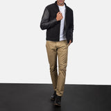 Blain Elite Black Hybrid Bomber Jacket