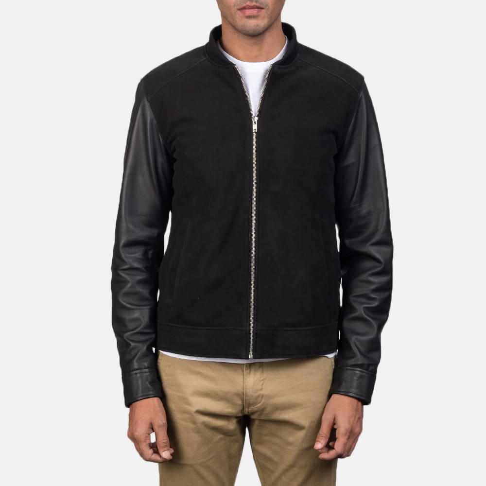Blain Elite Black Hybrid Bomber Jacket