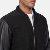Blain Elite Black Hybrid Bomber Jacket