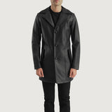 Braylon Black Men's Leather Coat