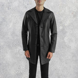 Braylon Black Men's Leather Coat