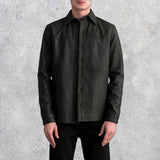 Bronco Tumbled Brown Leather Shirt