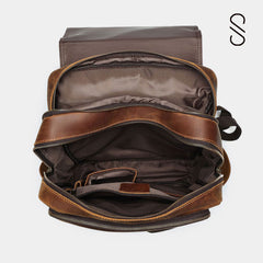 Leather Backpack | Handmade Full-Grain Vintage Backpack for Men & Women – Saltco Leather