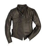 Vintage Women’s Black Cafe Racer Leather Jacket