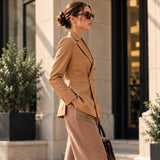 Women’s Camel Double Breasted Leather Jacket
Camel Leather Double Breasted Blazer for Women
Women’s Genuine Leather Double Breasted Jacket
Camel Genuine Leather Blazer Jacket
