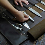 chef knife bag leather
