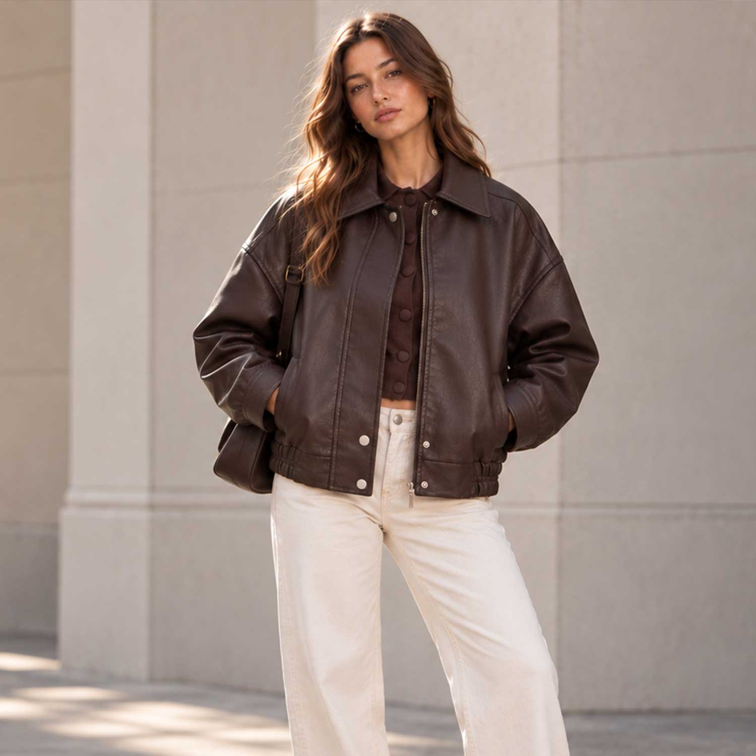 SaltCo Chocolate Concealed Placket Leather Bomber Jacket
SaltCo Womens Chocolate Brown Leather Bomber Jacket
SaltCo Chocolate Brown Genuine Leather Jacket
SaltCo Womens Concealed Placket Leather Jacket
SaltCo Oversized Chocolate Leather Bomber Jacket
SaltCo Chocolate Brown Leather Jacket for Women
SaltCo Womens Brown Leather Bomber Jacket
SaltCo Chocolate Leather Bomber Jacket for Women