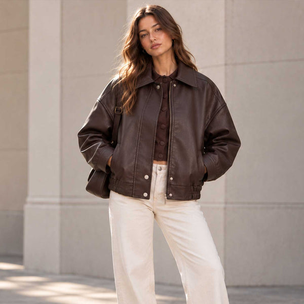 SaltCo Chocolate Concealed Placket Leather Bomber Jacket
SaltCo Womens Chocolate Brown Leather Bomber Jacket
SaltCo Chocolate Brown Genuine Leather Jacket
SaltCo Womens Concealed Placket Leather Jacket
SaltCo Oversized Chocolate Leather Bomber Jacket
SaltCo Chocolate Brown Leather Jacket for Women
SaltCo Womens Brown Leather Bomber Jacket
SaltCo Chocolate Leather Bomber Jacket for Women