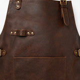 Classic Leather Apron | Genuine Cow Leather Workshop & Chef Apron