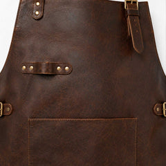 Classic Leather Apron | Genuine Cow Leather Workshop & Chef Apron