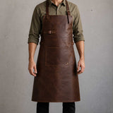 Classic Leather Apron – Premium Full-Grain Cow Leather