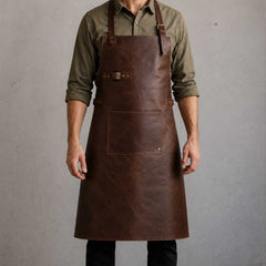 Classic Leather Apron – Premium Full-Grain Cow Leather