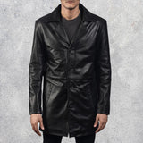 Classmith Black Leather Coat