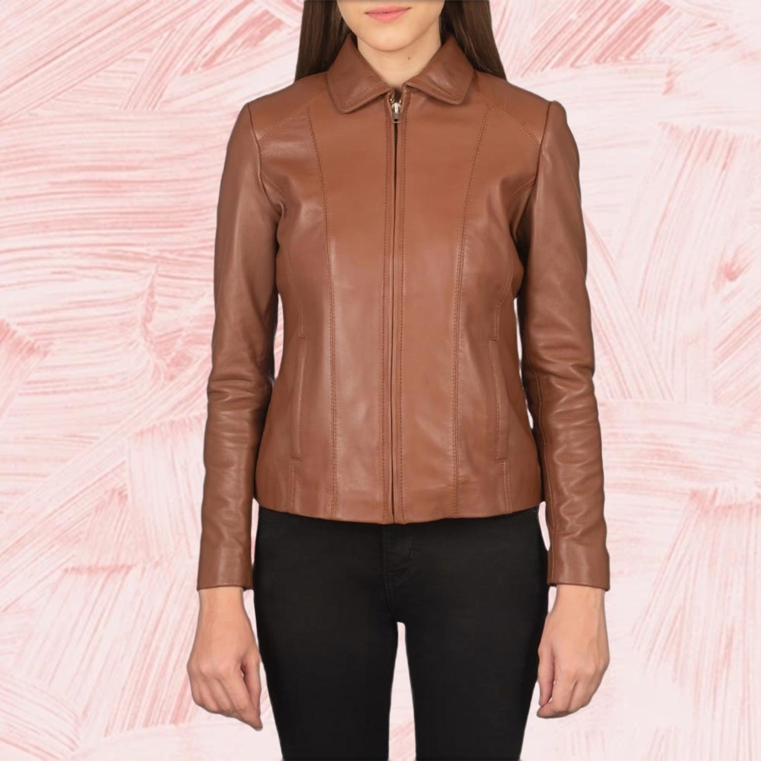 Colette Brown Leather Jacket