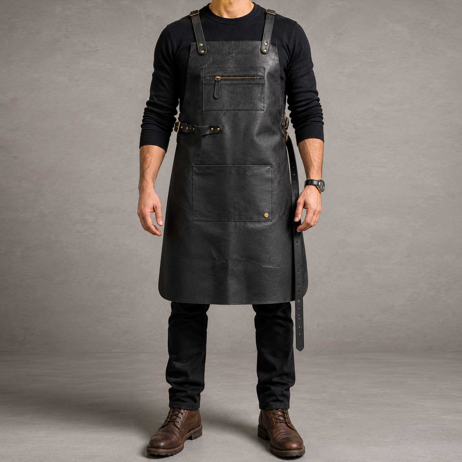 Cross Back Leather Apron | Leather Apron | Full Grain Leather Apron | Genuine Leather Apron | Black Leather Apron | Handmade Leather Apron | Work Apron | Workshop Apron | Craftsman Apron | Woodworking Apron | BBQ Leather Apron | Grilling Apron | Blacksmith Apron | Chef Leather Apron | Barista Leather Apron | Pottery Apron | Ceramics Apron | Gardening Apron | Adjustable Leather Apron | Heavy Duty Leather Apron | Professional Leather Apron | Leather Shop Apron | Leather Welding Apron | Leather Cooking Apron |