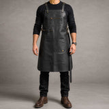 Cross Back Leather Apron | Leather Apron | Full Grain Leather Apron | Genuine Leather Apron | Black Leather Apron | Handmade Leather Apron | Work Apron | Workshop Apron | Craftsman Apron | Woodworking Apron | BBQ Leather Apron | Grilling Apron | Blacksmith Apron | Chef Leather Apron | Barista Leather Apron | Pottery Apron | Ceramics Apron | Gardening Apron | Adjustable Leather Apron | Heavy Duty Leather Apron | Professional Leather Apron | Leather Shop Apron | Leather Welding Apron | Leather Cooking Apron |
