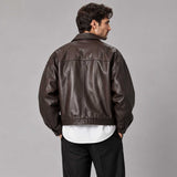 mens leather
leather blouson
sheepskin jacket
brown leather
boxy jacket
mens blouson
relaxed jacket
brown jacket
minimalist jacket
leather jacket
mens outerwear
streetwear jacket
genuine leather