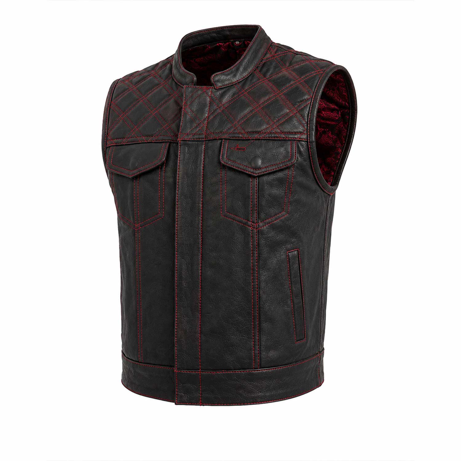 SaltCo Premium Sheepskin Vest Detail View