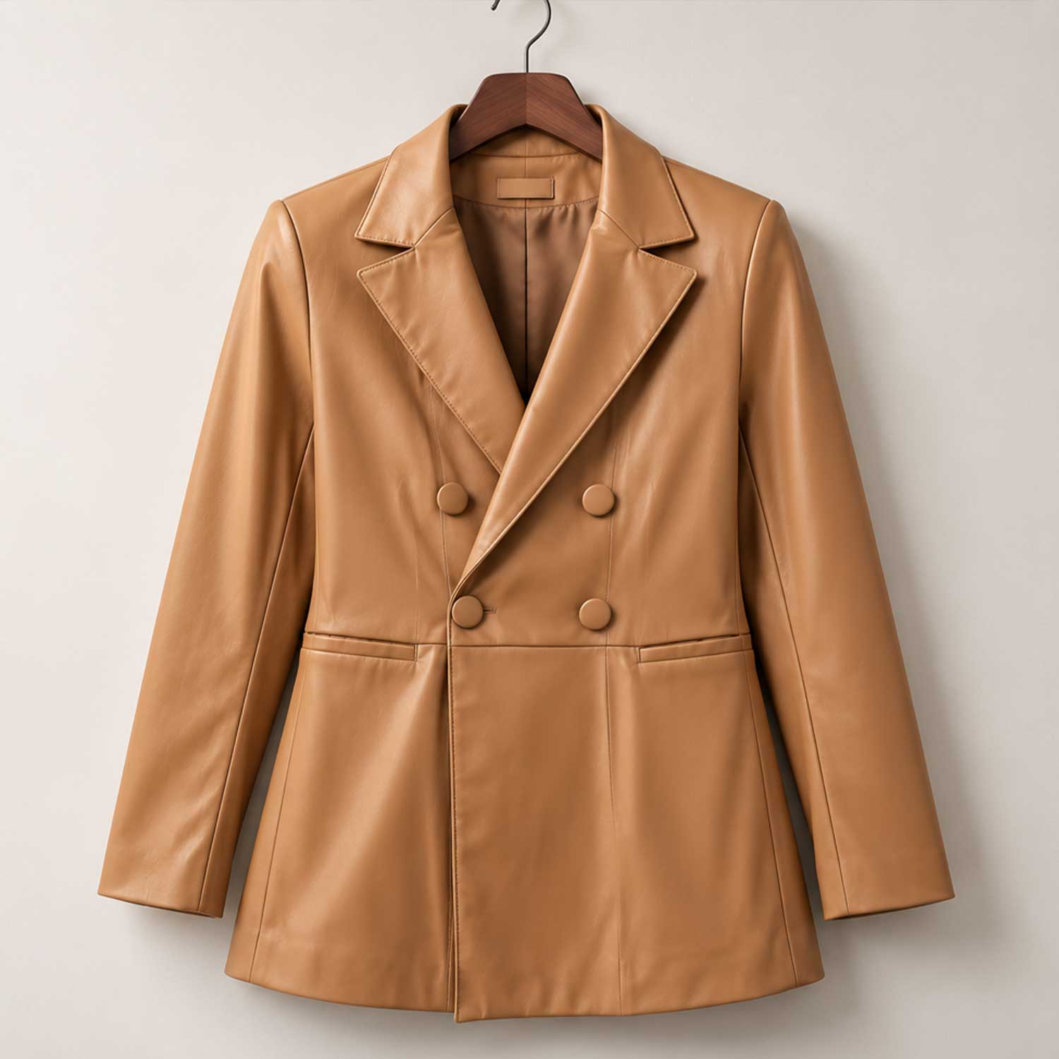 Women’s Camel Double Breasted Leather Jacket
Camel Leather Double Breasted Blazer for Women
Women’s Genuine Leather Double Breasted Jacket
Camel Genuine Leather Blazer Jacket
