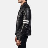 Drayden Black Leather Jacket