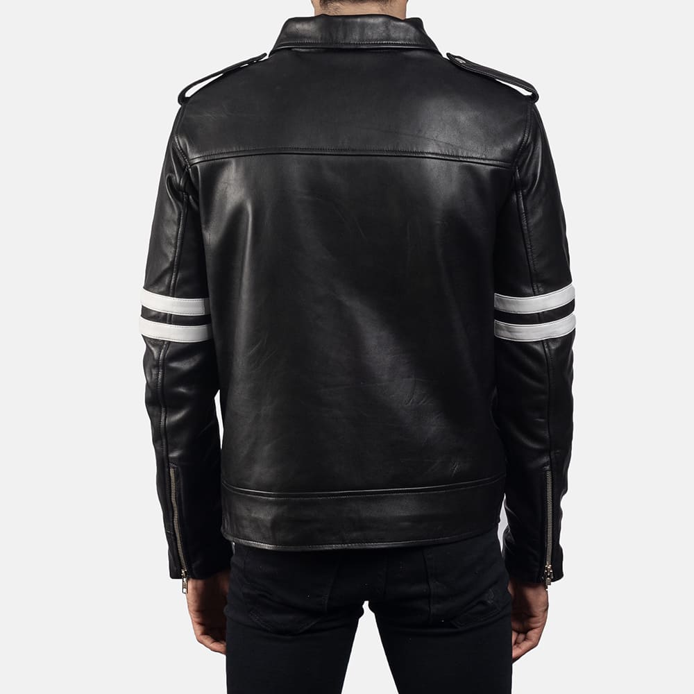 Drayden Black Leather Jacket