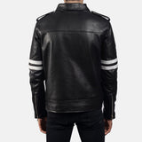Drayden Black Leather Jacket