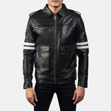 Drayden Black Leather Jacket